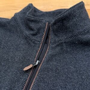 Vineyard Vines Men's Dark Gray Zip-Up Sweater